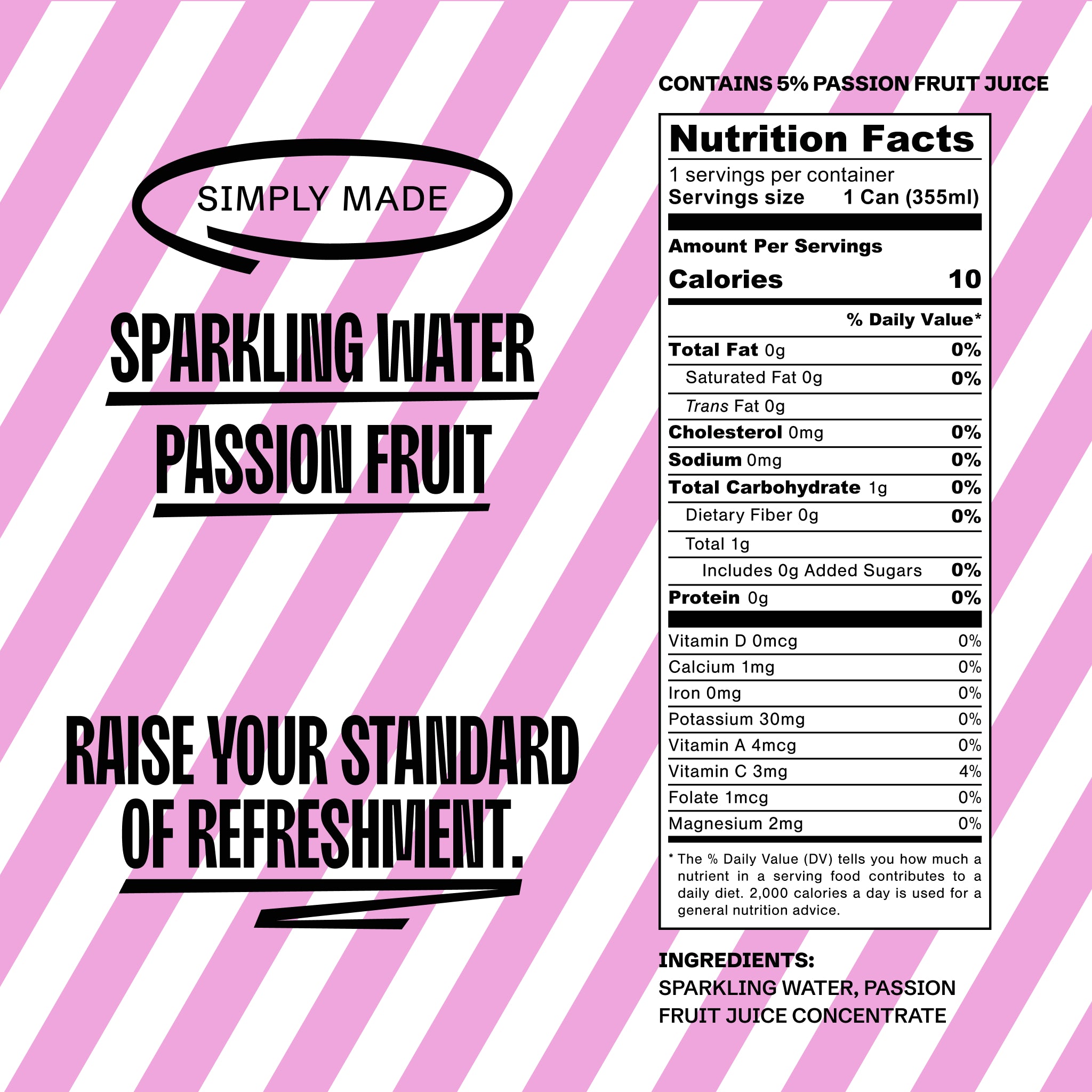 Passion Fruit - Sparkling Water